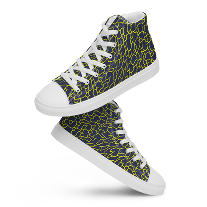 Women's High Top Canvas Shoes - Nightshade Maze
