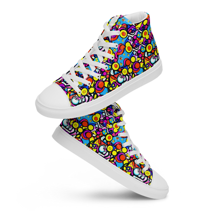 Men's High Top Canvas Shoes - Stellar Circus