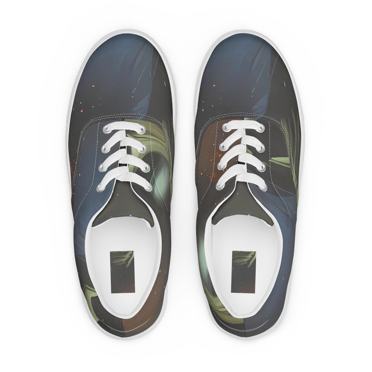 Women's Lace-Up Canvas Shoes - Ethereal Echoes