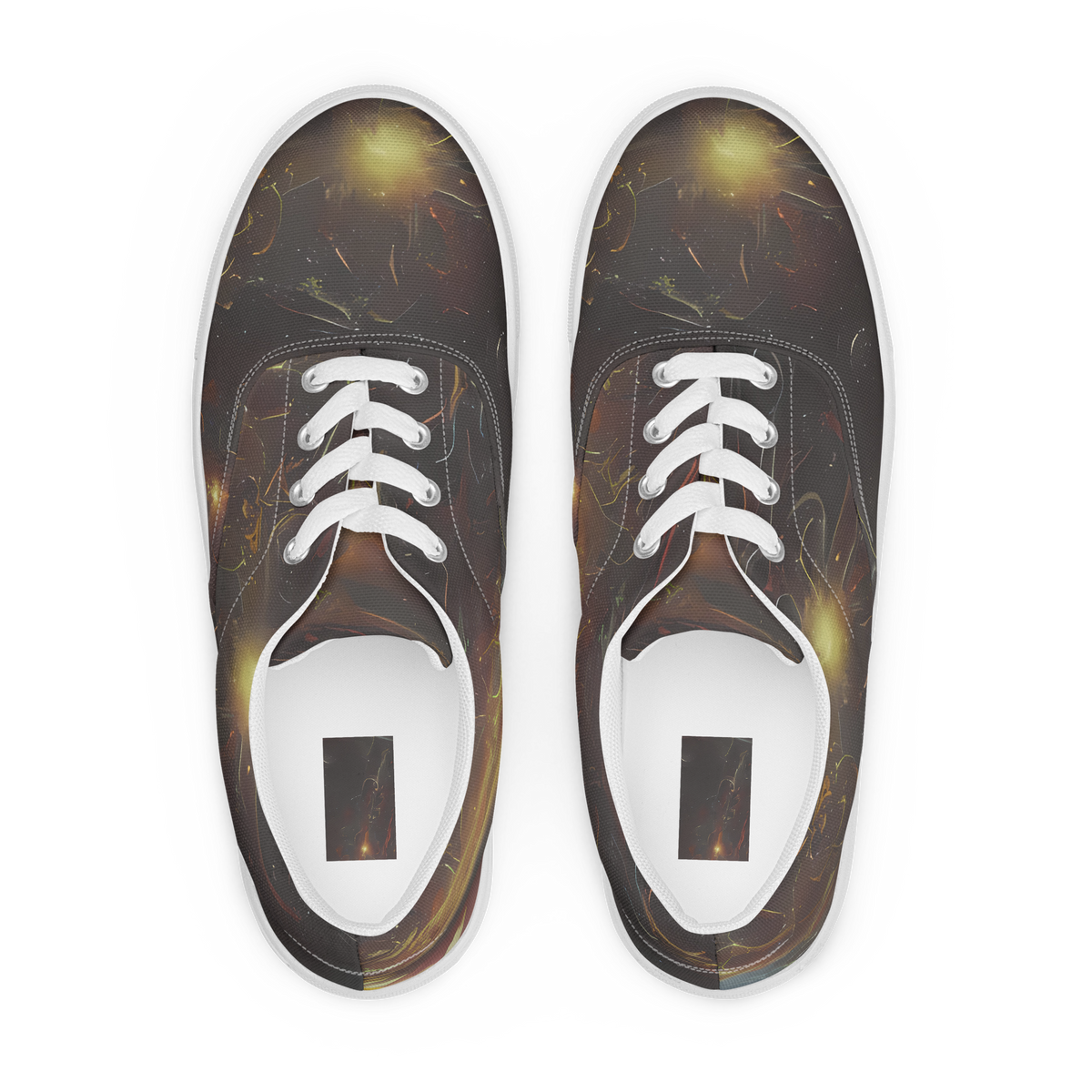 Men's Lace-Up Canvas Shoes - Quantum Illusions
