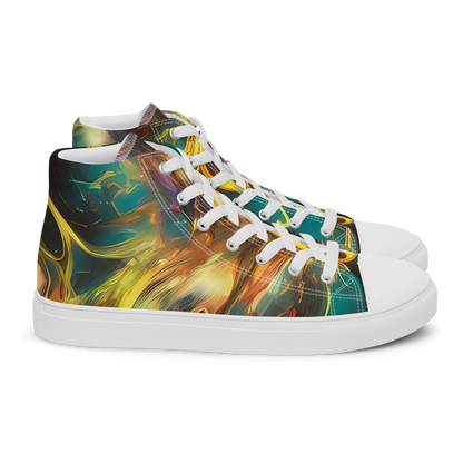 Women's High Top Canvas Shoes - Elegant Whirl