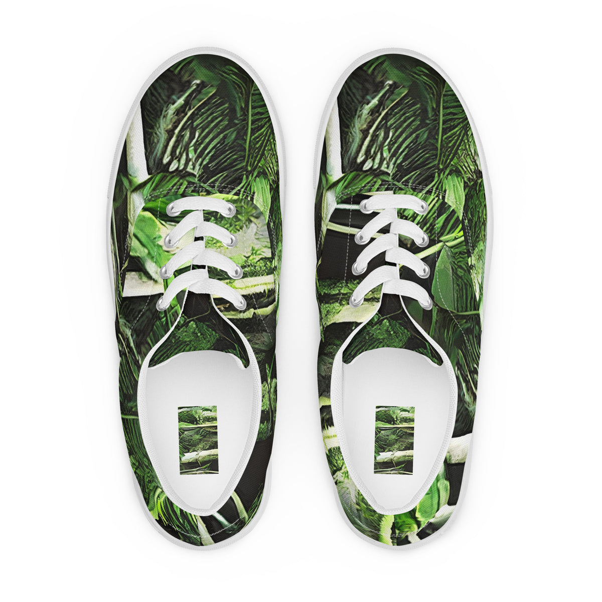 Women's Lace-Up Canvas Shoes - Emerald Canopy