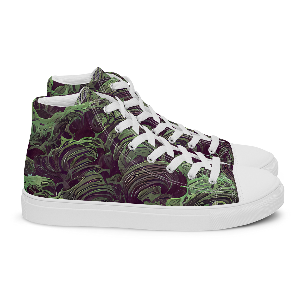 Women's High Top Canvas Shoes - Knab Whorls