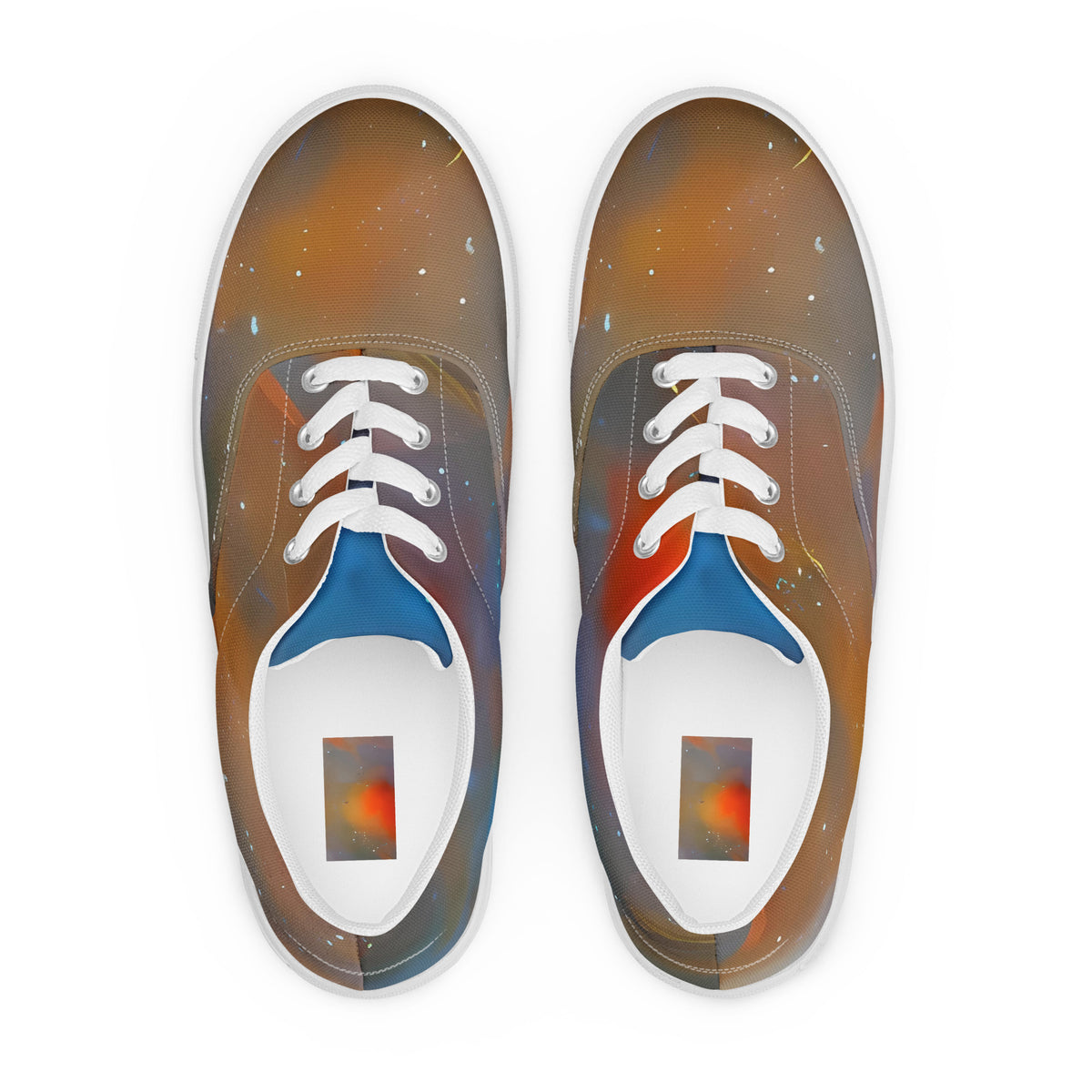 Women's Lace-Up Canvas Shoes - Inferno Ballet