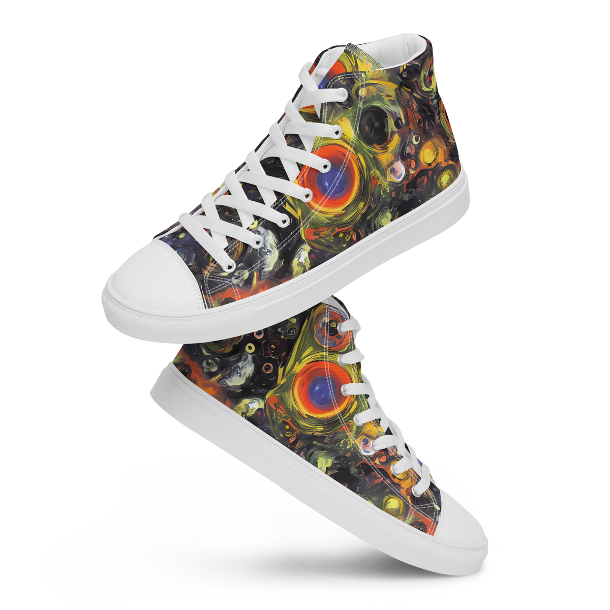 Women's High Top Canvas Shoes - Stellar Spin