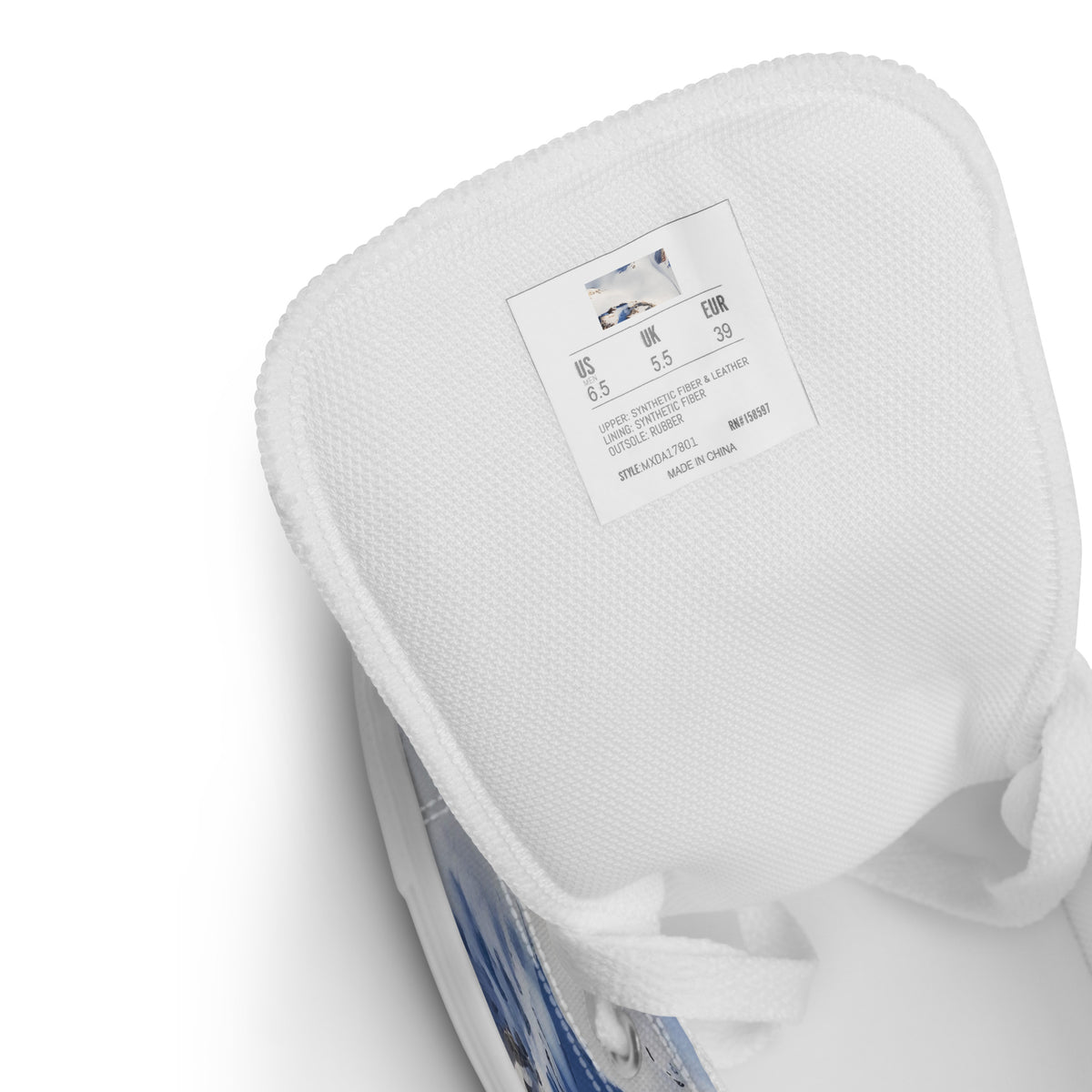 Women's High Top Canvas Shoes - Snowlit Peaks