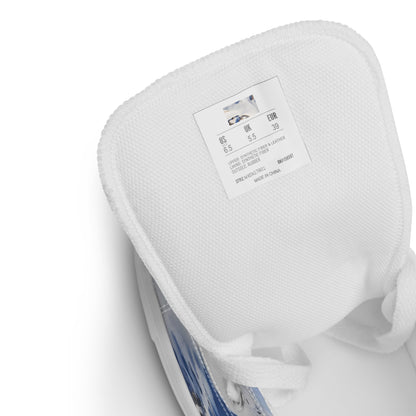 Women's High Top Canvas Shoes - Snowlit Peaks