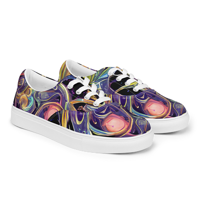 Men's Lace-Up Canvas Shoes - Lebacq Swirl