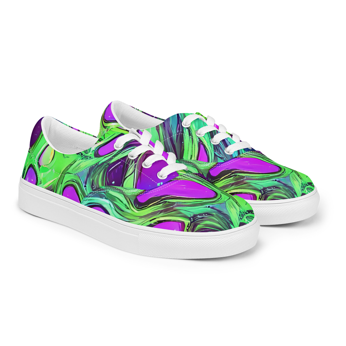 Women's Lace-Up Canvas Shoes - Funky Mutation