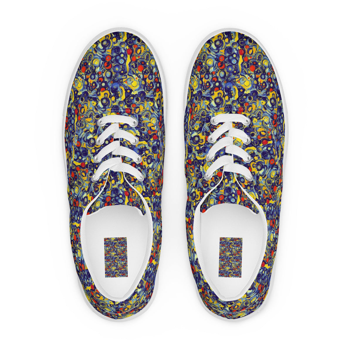 Women's Lace-Up Canvas Shoes - Dynamic Doodles