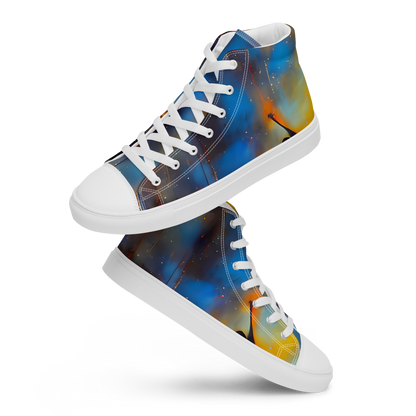 Men's High Top Canvas Shoes - Cobalt Vogue