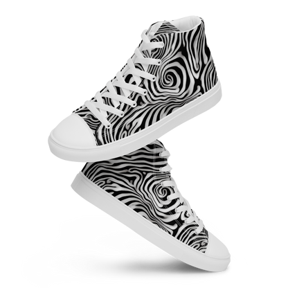 Men's High Top Canvas Shoes - Warped Cosmos
