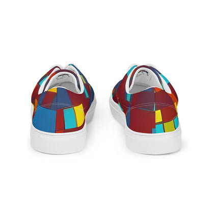 Men's Lace-Up Canvas Shoes - Astral Grid