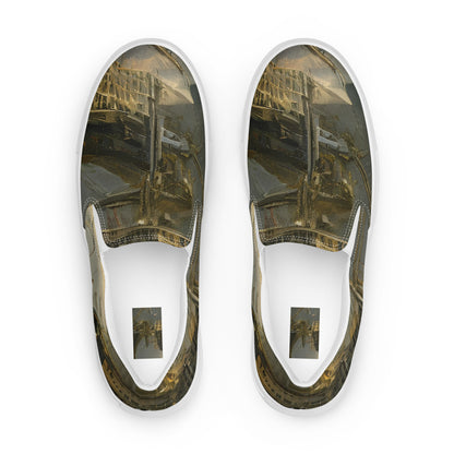 Men's Slip-On Canvas Shoes - Ethereal Armada