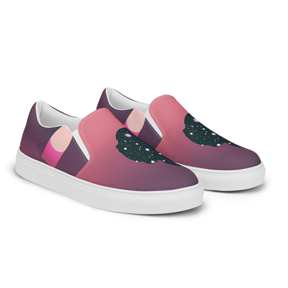 Women's Slip-On Canvas Shoes - Dreamscape Horizon