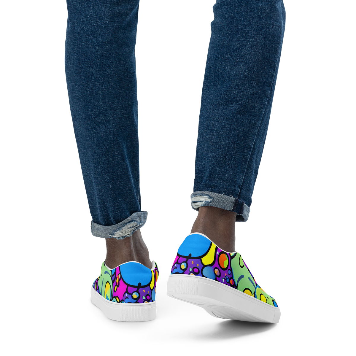 Men's Slip-On Canvas Shoes - Enchanted Orbs