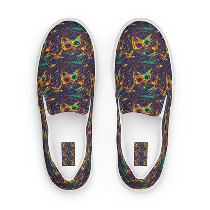 Women's Slip-On Canvas Shoes - Sonic Universe