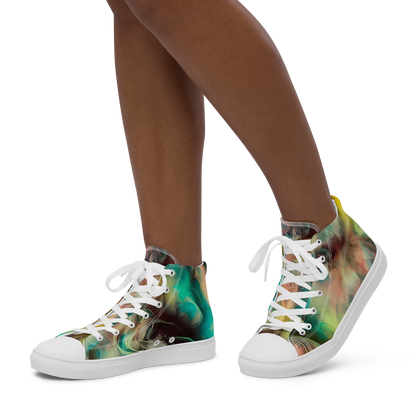 Women's High Top Canvas Shoes - Enchanted Fusion