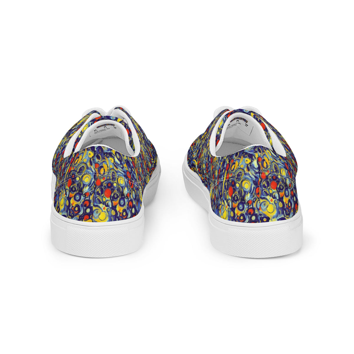 Men's Lace-Up Canvas Shoes - Dynamic Doodles