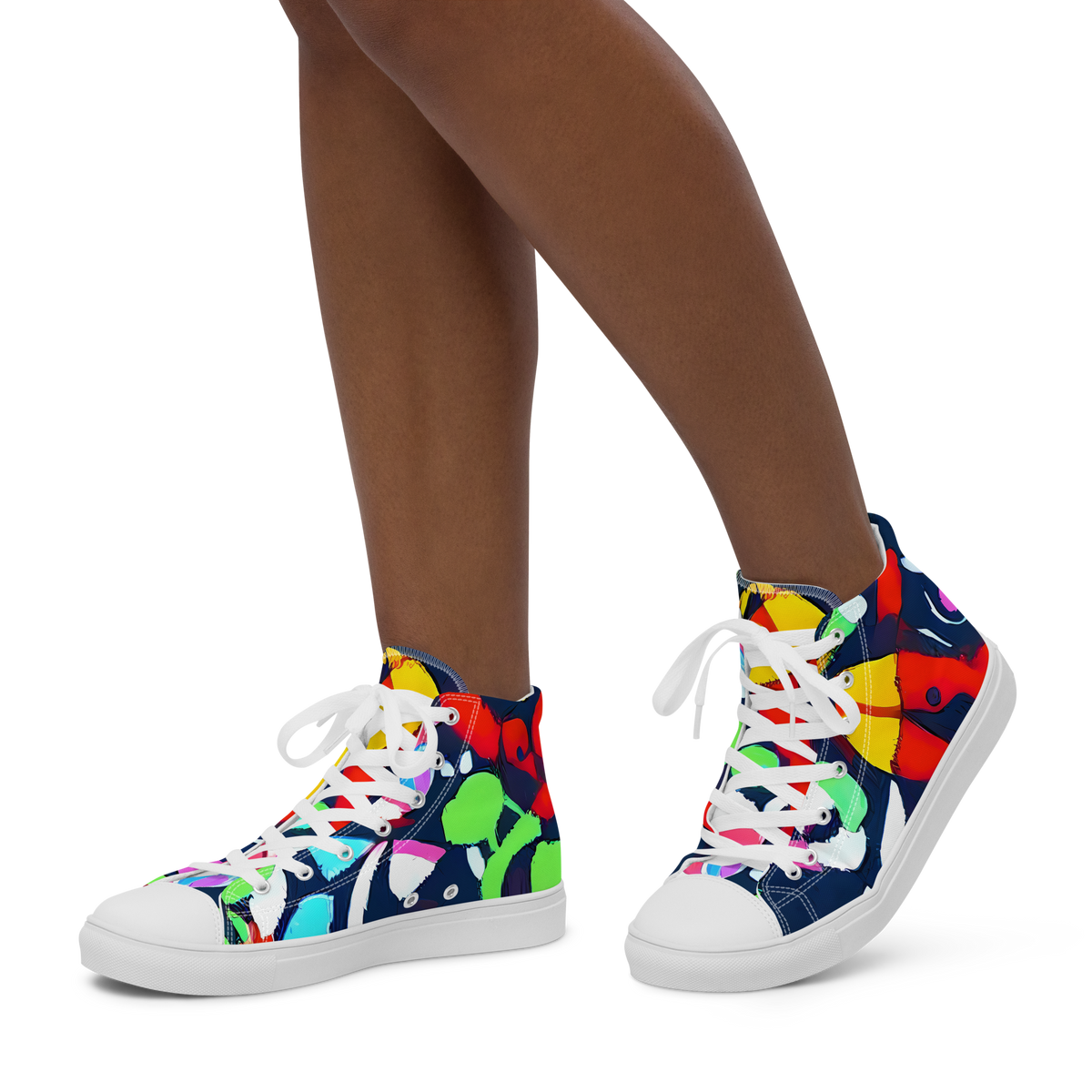 Women's High Top Canvas Shoes - Chagall's Dream