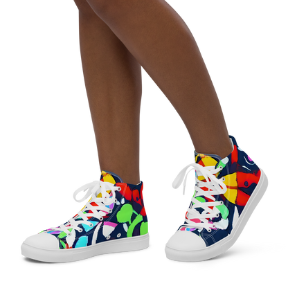 Women's High Top Canvas Shoes - Chagall's Dream