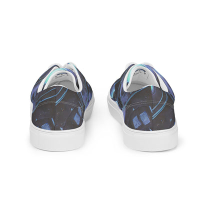 Men's Lace-Up Canvas Shoes - Galactic Circuit