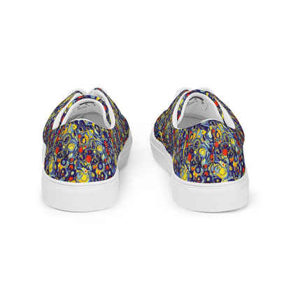 Men's Lace-Up Canvas Shoes - Dynamic Doodles