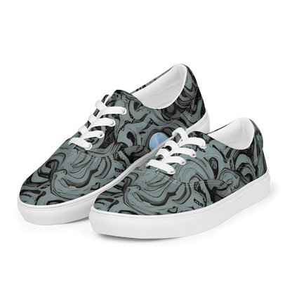 Women's Lace-Up Canvas Shoes - Caruso Swirl