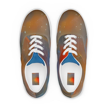 Women's Lace-Up Canvas Shoes - Inferno Ballet