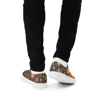 Men's Lace-Up Canvas Shoes - Stellar Blooms
