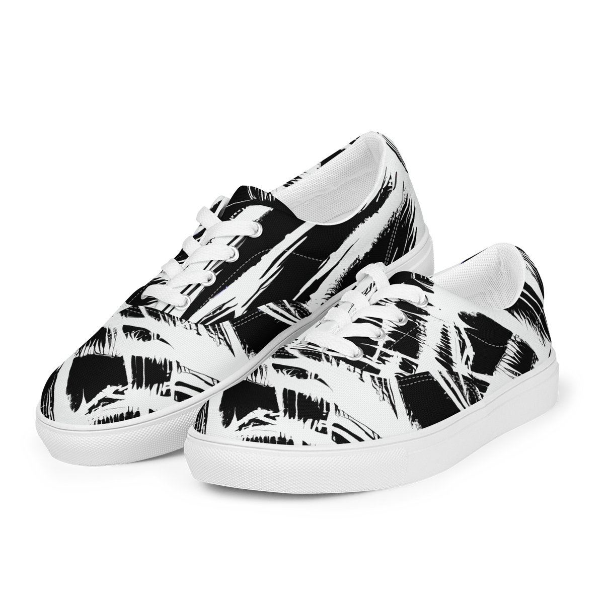 Women's Lace-Up Canvas Shoes - Silent Thunder