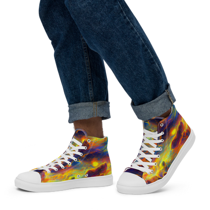 Men's High Top Canvas Shoes - Averin's Nebula