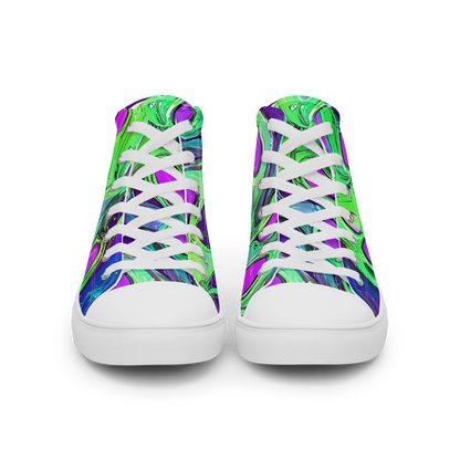 Men's High Top Canvas Shoes - Funky Mutation