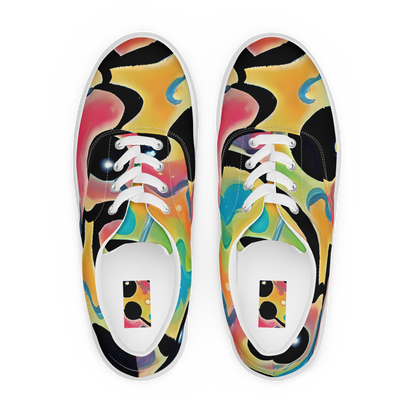 Women's Lace-Up Canvas Shoes - Midday Mirage