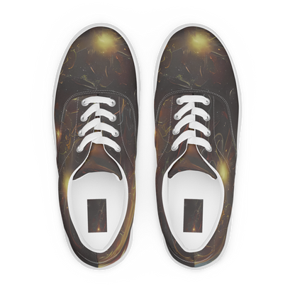 Men's Lace-Up Canvas Shoes - Quantum Illusions
