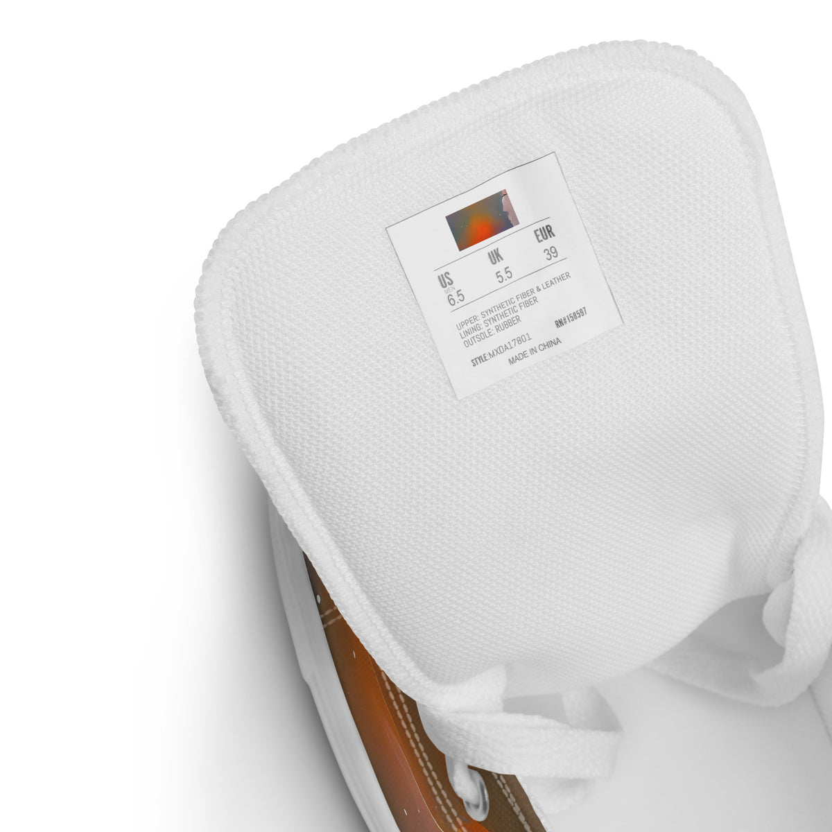Men's High Top Canvas Shoes - Whispering Ember
