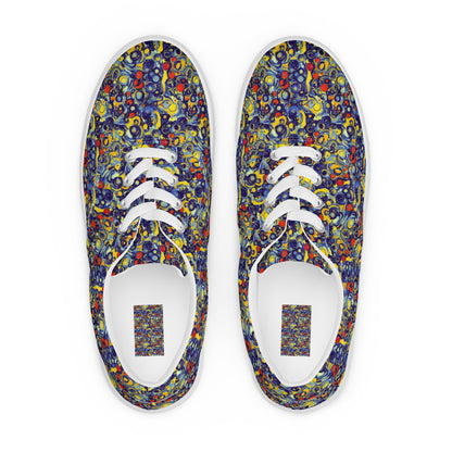 Women's Lace-Up Canvas Shoes - Dynamic Doodles