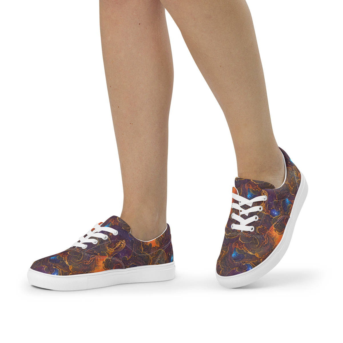 Women's Lace-Up Canvas Shoes - Pozzo Vortex