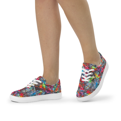 Women's Lace-Up Canvas Shoes - Junkyard Jewel