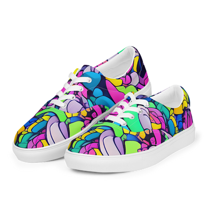 Women's Lace-Up Canvas Shoes - Radiant Revelation