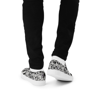 Men's Lace-Up Canvas Shoes - Crater Swirl