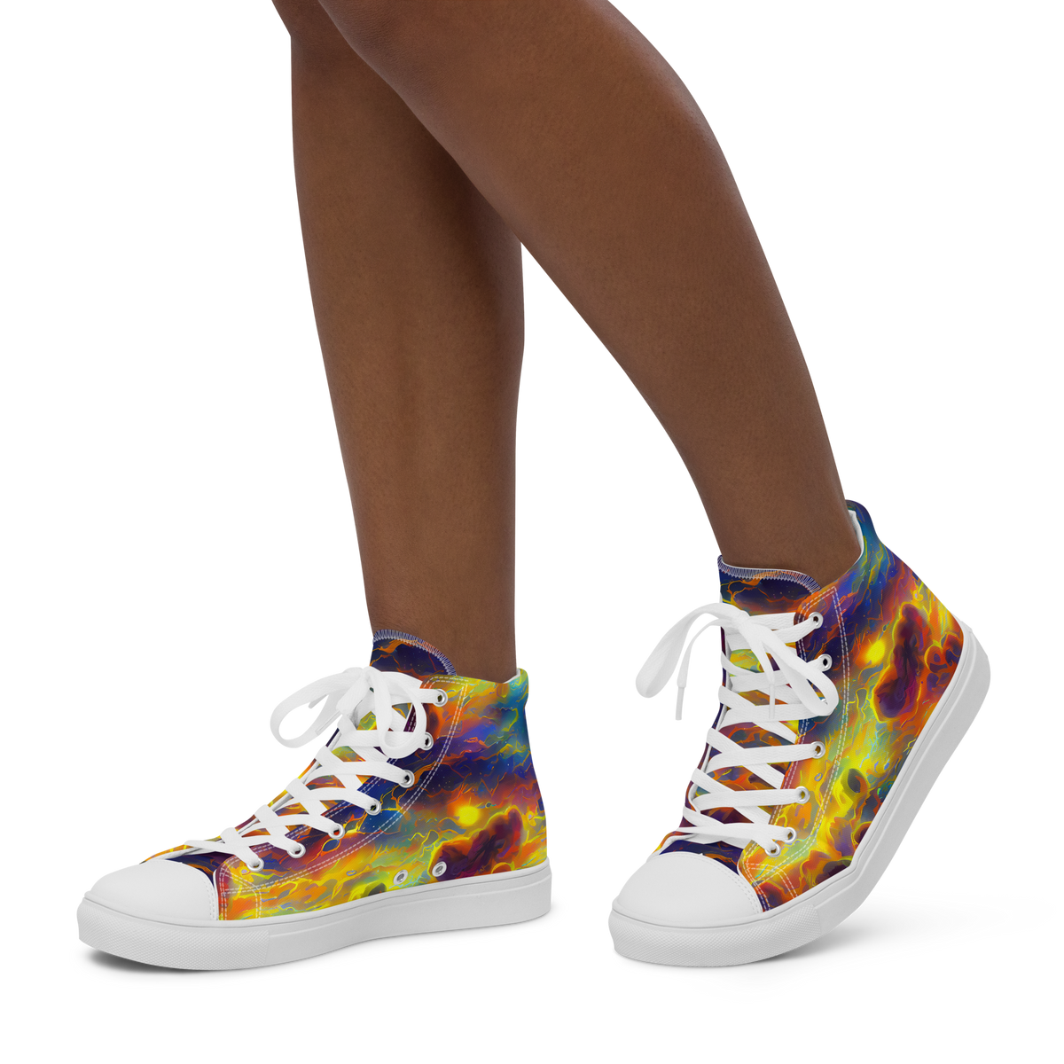 Women's High Top Canvas Shoes - Averin's Nebula
