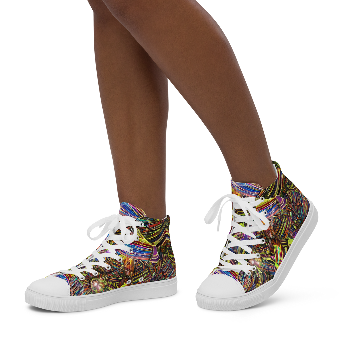 Women's High Top Canvas Shoes - Quantum Palette