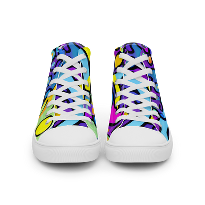 Women's High Top Canvas Shoes - Radiant Lagoon