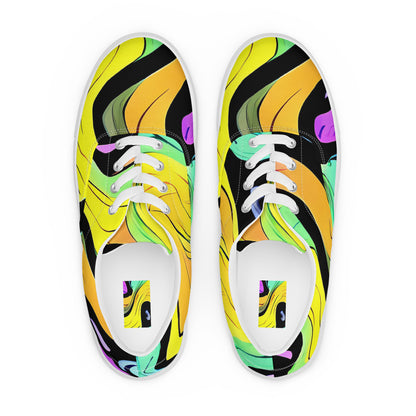 Women's Lace-Up Canvas Shoes - Sillman Swirl