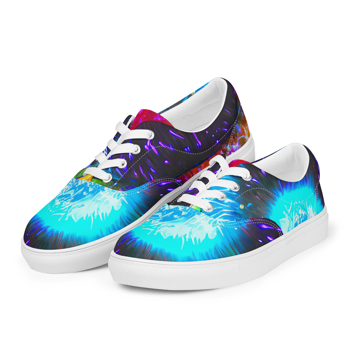 Women's Lace-Up Canvas Shoes - Vriesian Vortex