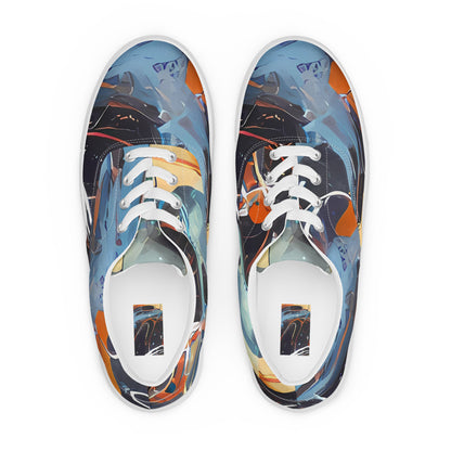 Women's Lace-Up Canvas Shoes - Neo-Splash Labyrinth