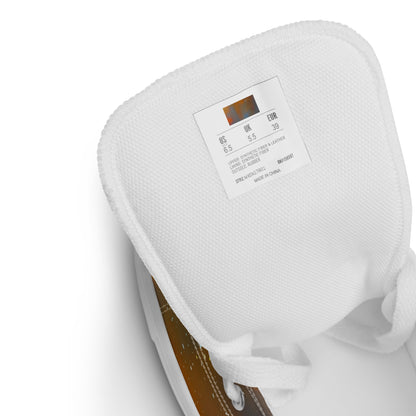 Men's High Top Canvas Shoes - Asterglow Veil