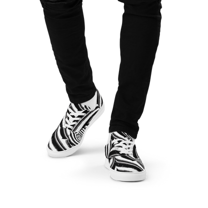 Men's Lace-Up Canvas Shoes - Dupain Swirl