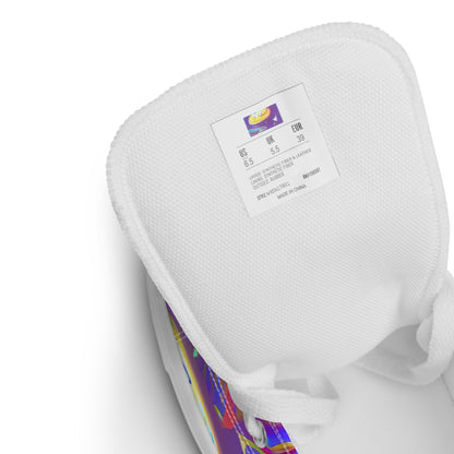 Women's High Top Canvas Shoes - Daliesque Drift